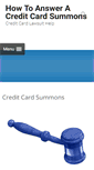 Mobile Screenshot of creditcardsummons411.com